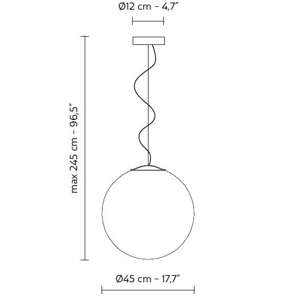 Ululì-Ululà White Suspension Dimensions