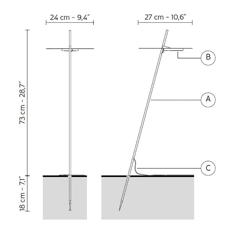 Xana Outdoor Floor Dimensions