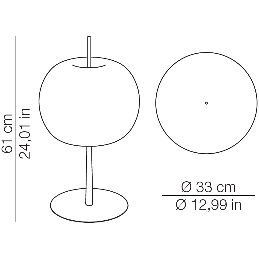 Kushi XL Table Dimensions