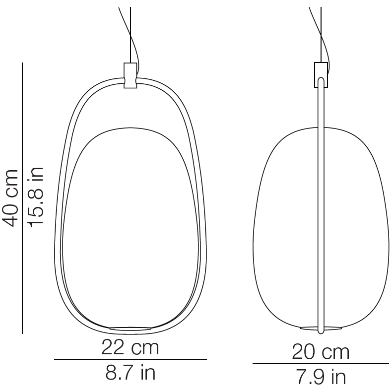 Lannà Suspension Dimensions