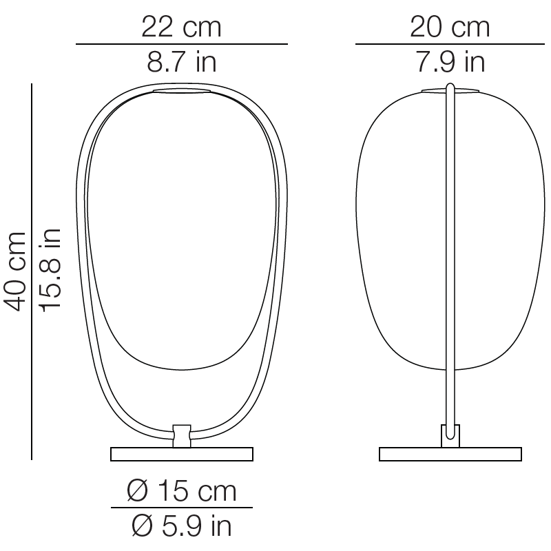 Lannà Table Dimensions