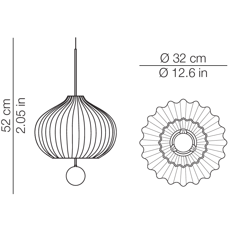 Lilli Suspension Dimensions