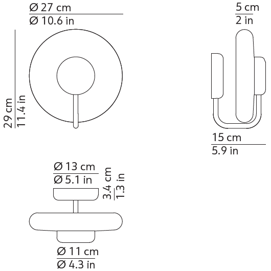 Tratto Wall Dimensions