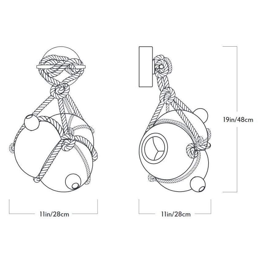 Knotty Bubbles Wall Dimensions