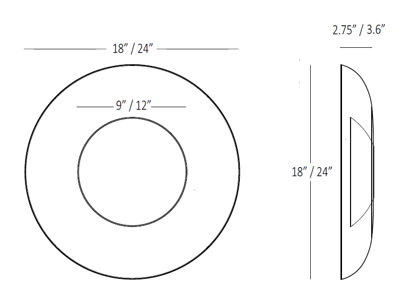 Ramen with Back dish Wall Dimensions