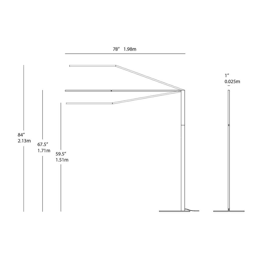 Z-Bar Titan Floor Dimensions