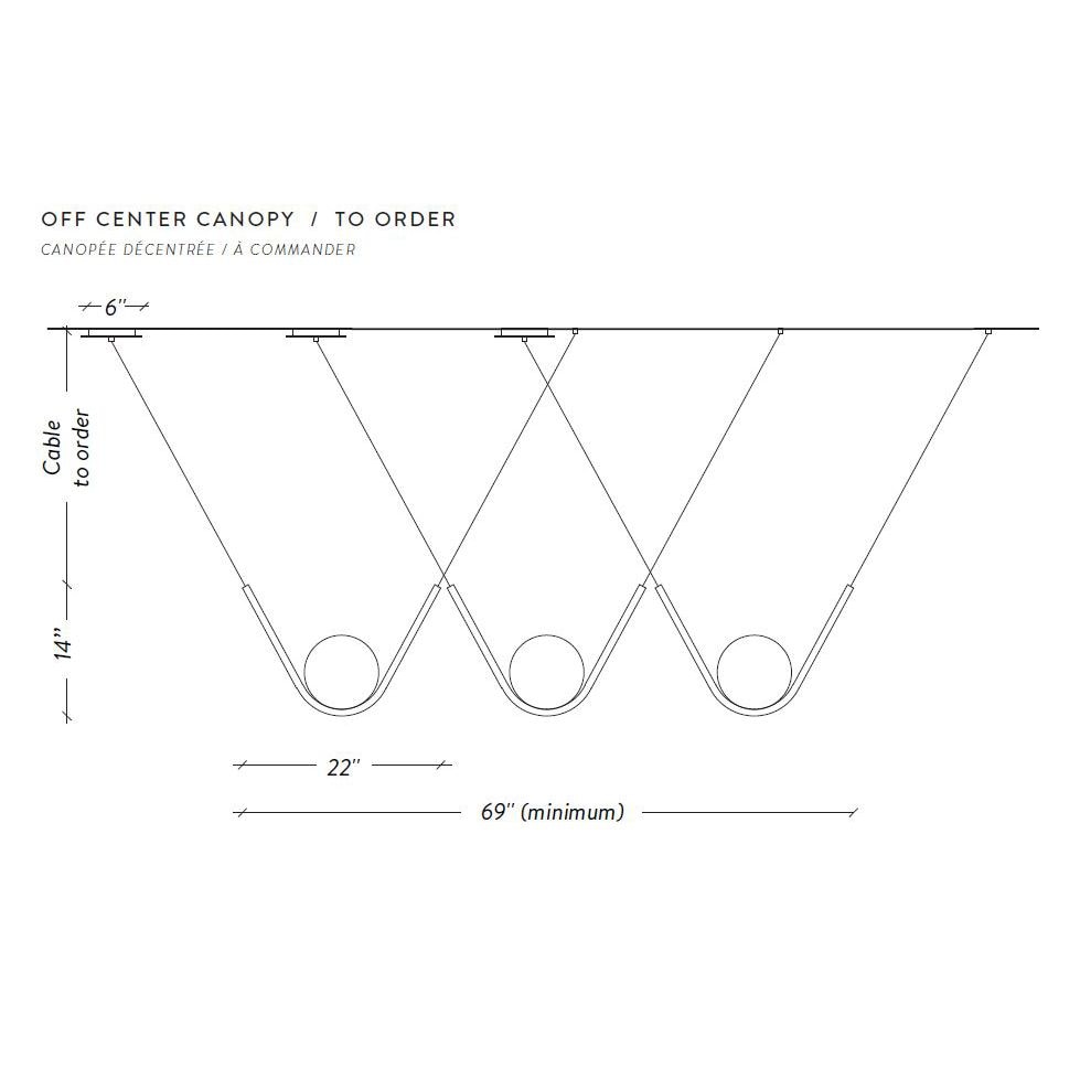 Perle 1 Trio Suspension Dimensions
