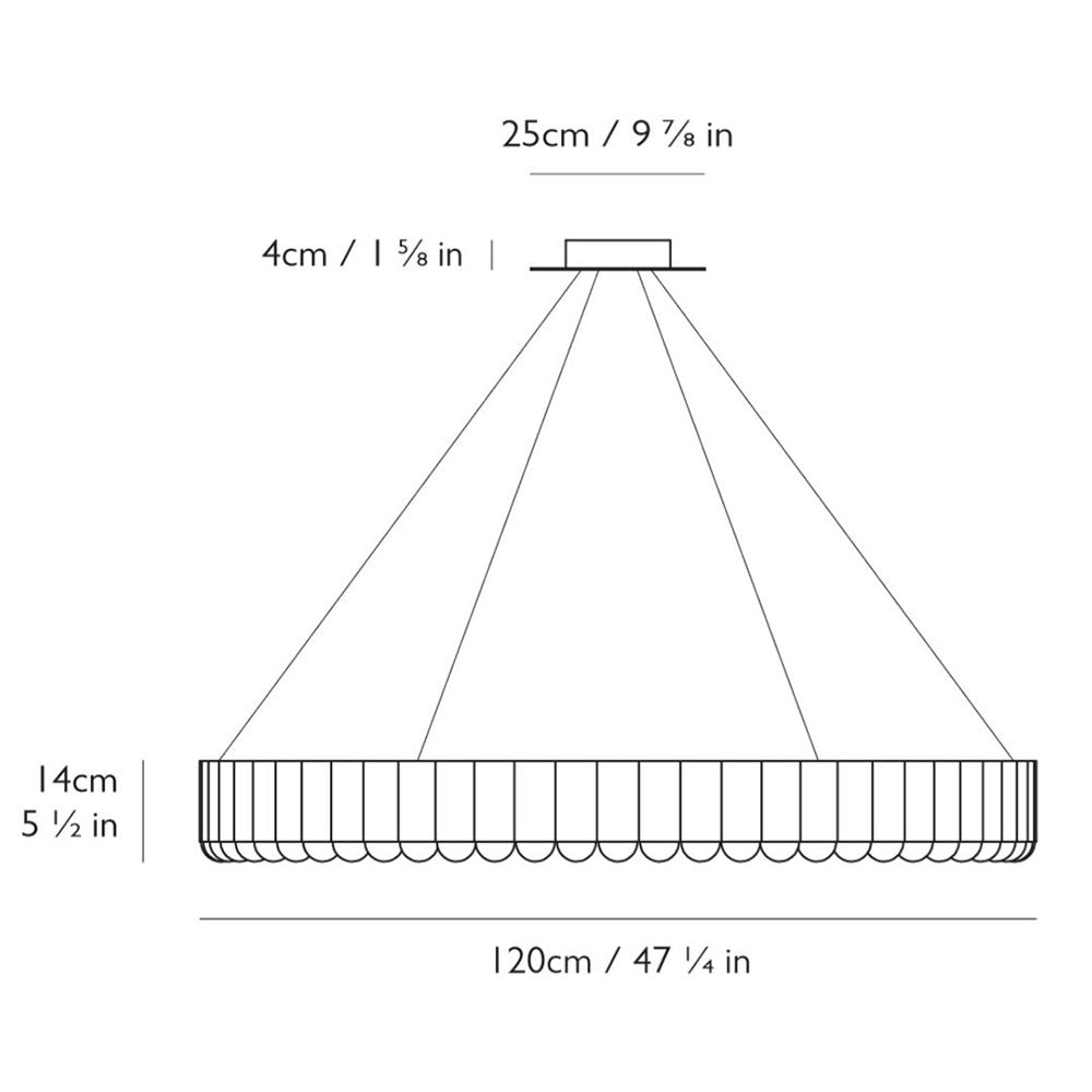 Carousel XL Suspension Dimensions