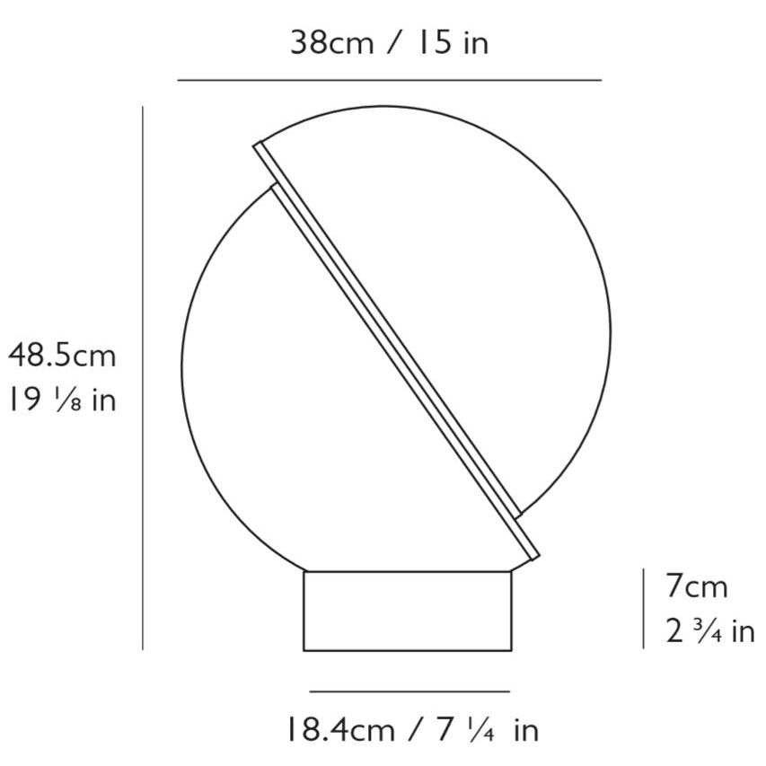 Crescent Table Dimensions