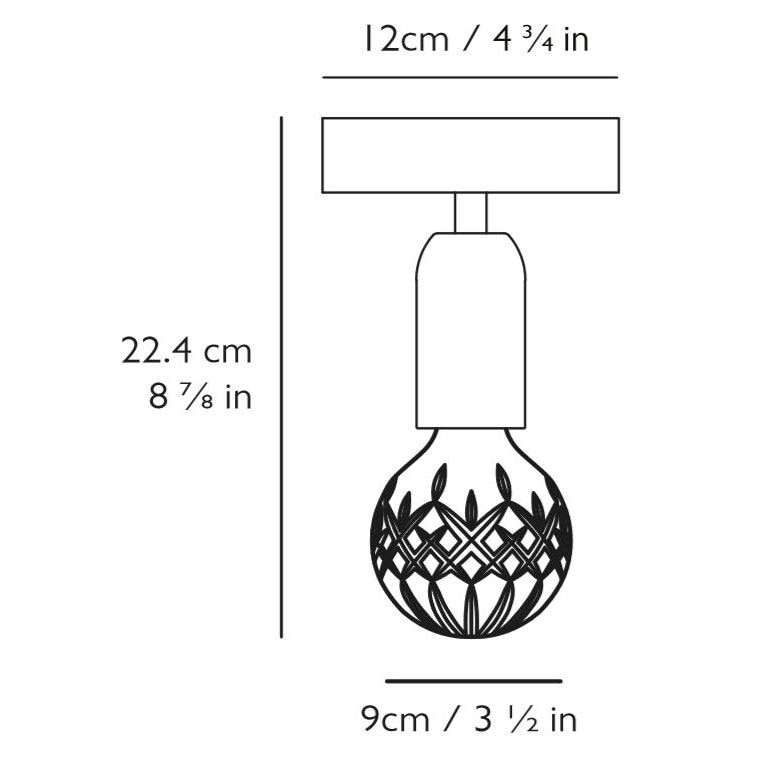 Crystal Bulb Ceiling Dimensions