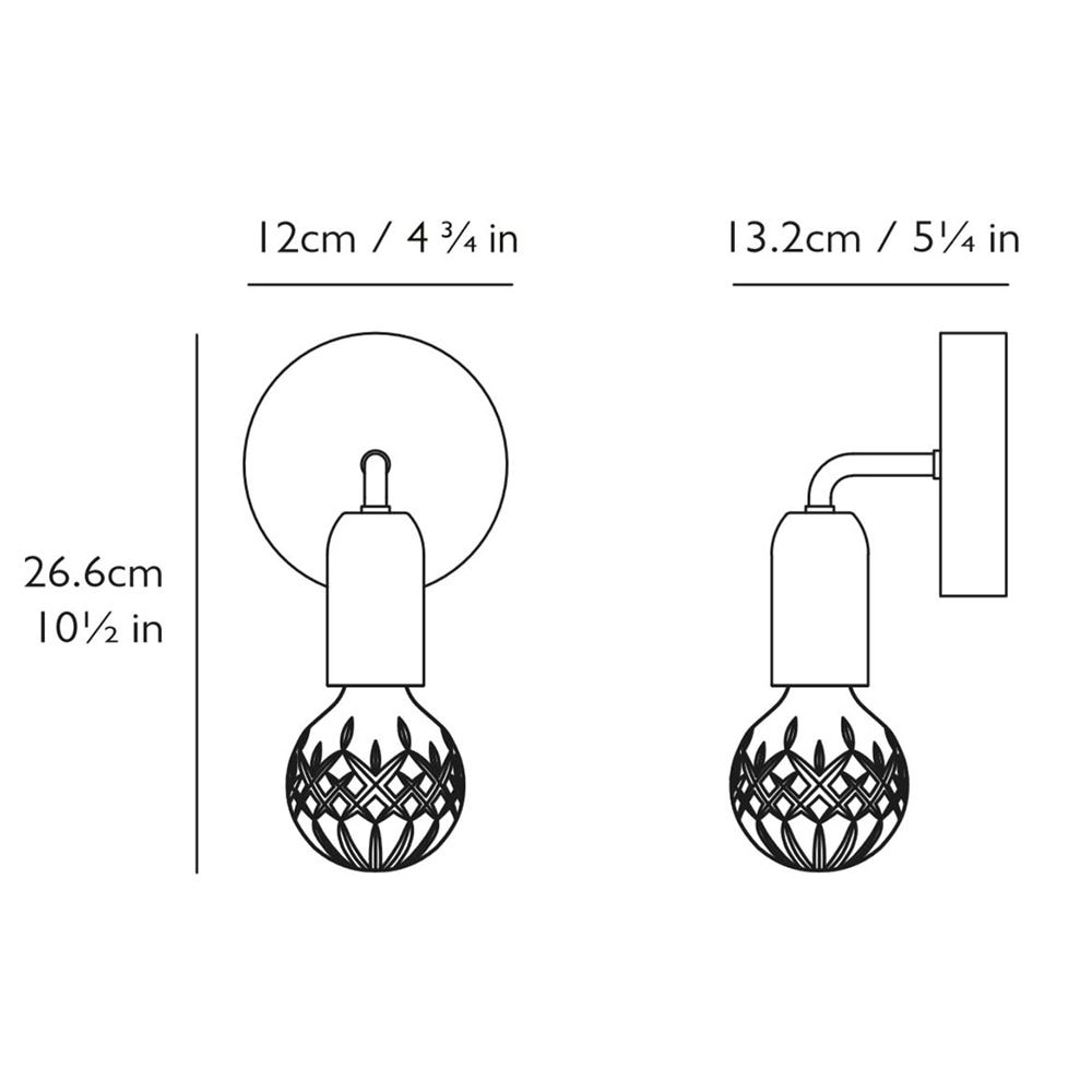 Crystal Bulb Wall Dimensions