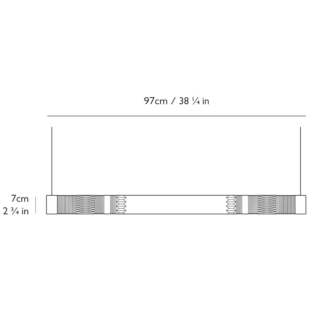 Crystal Tube Suspension Dimensions