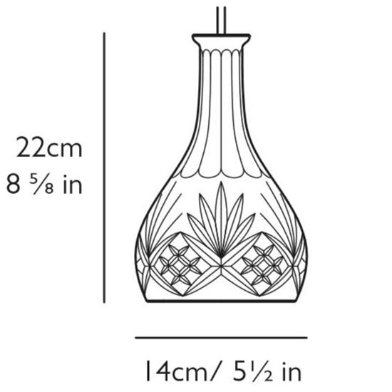 Decanterlight Bell Suspension Dimensions