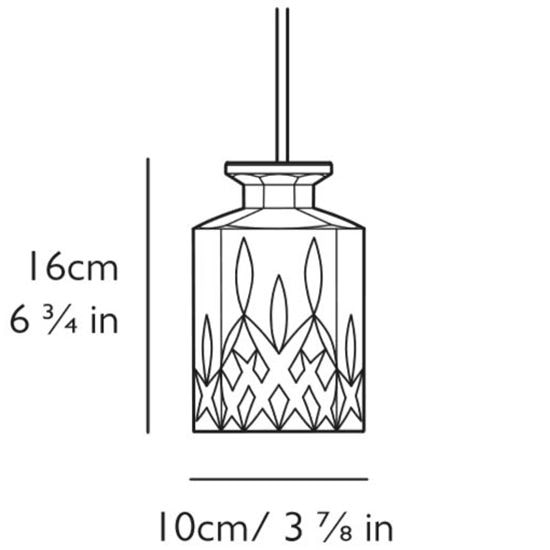 Decanterlight Square Suspension Dimensions