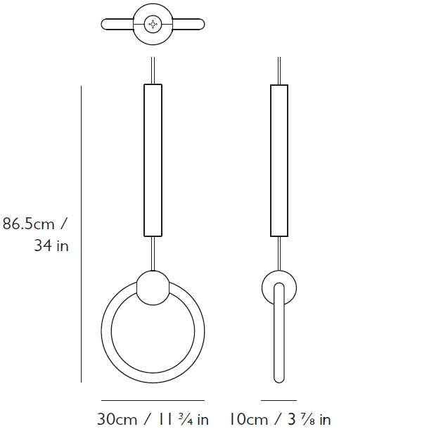 Ring Light Suspension Dimensions