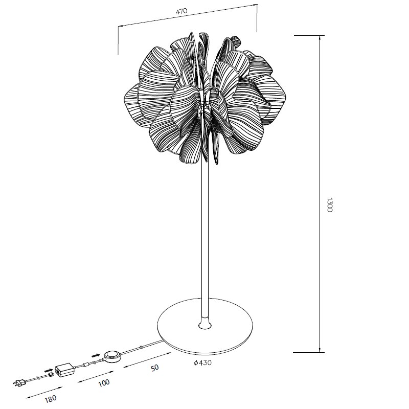 Nightbloom Small Floor Dimensions