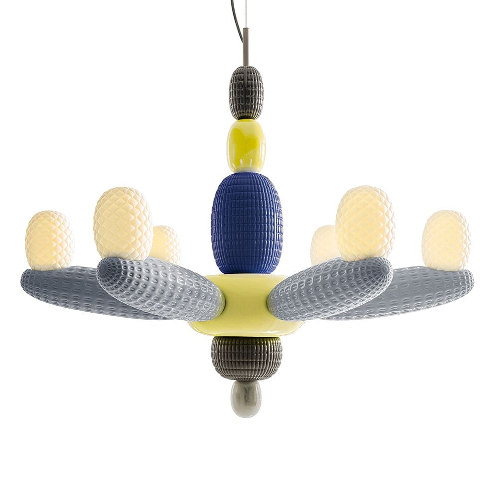 Soft Blown Afloat Chandelier Suspension