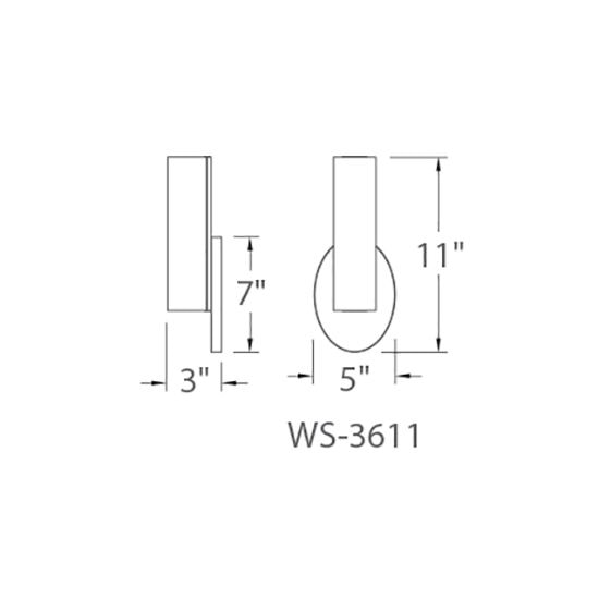 Loft 11in Vanity Wall Dimensions