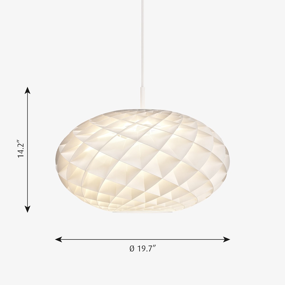 Patera Oval Suspension Dimensions