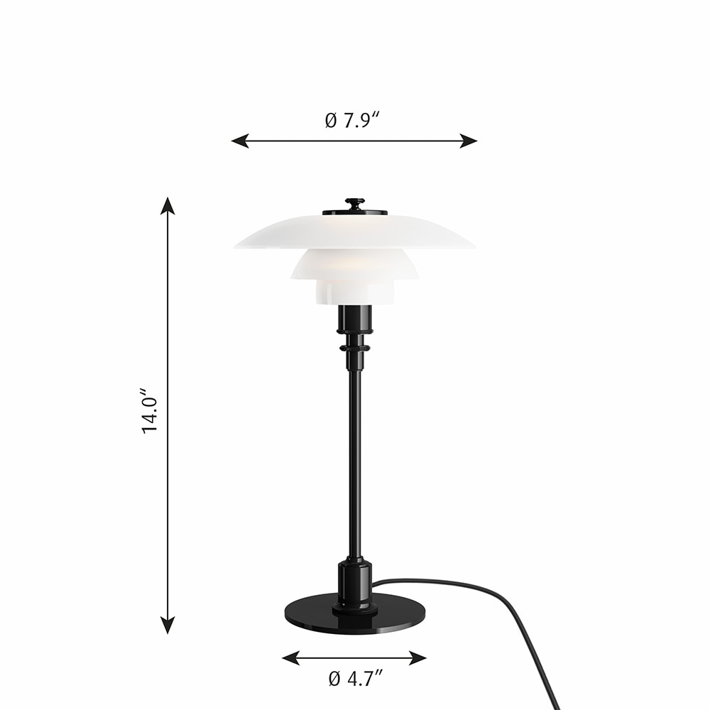 PH 2/1 Table Dimensions