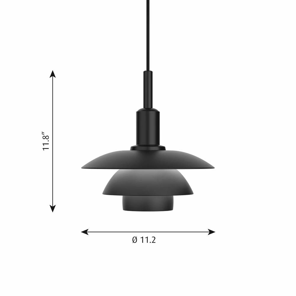 PH 3/3 Pendant Suspension Dimensions
