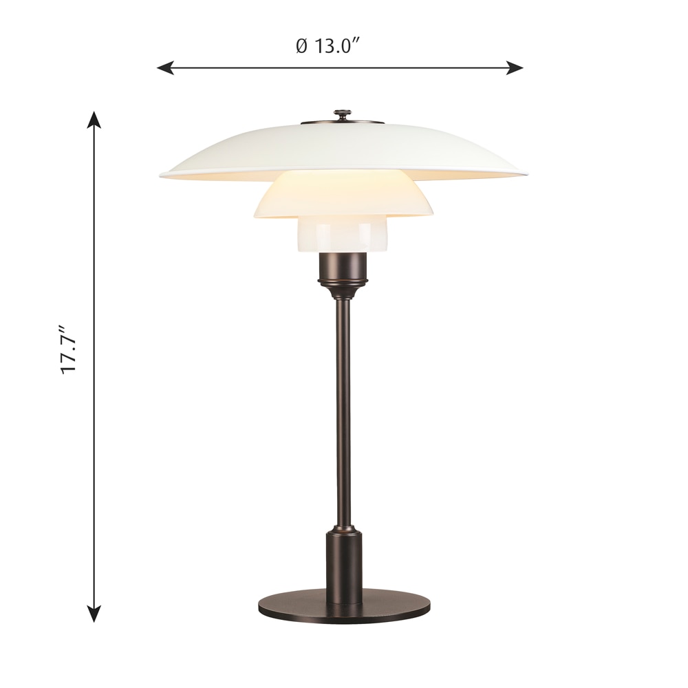 PH 3½-2½ Colour Table Dimensions