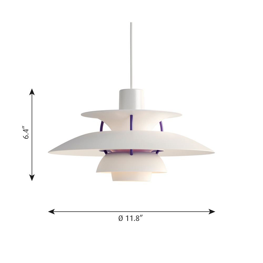 PH 5 Mini Suspension Dimensions