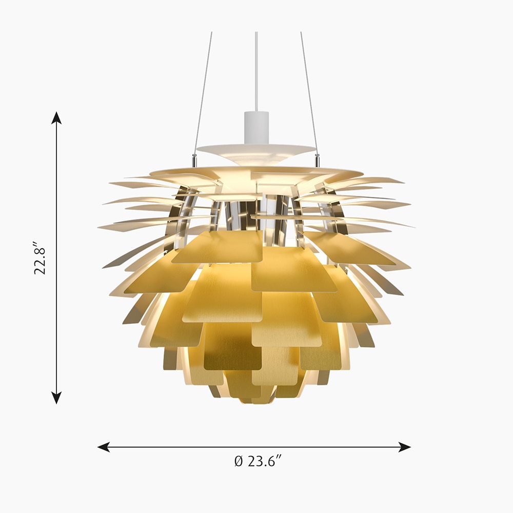 PH Artichoke 600 LED Suspension Dimensions