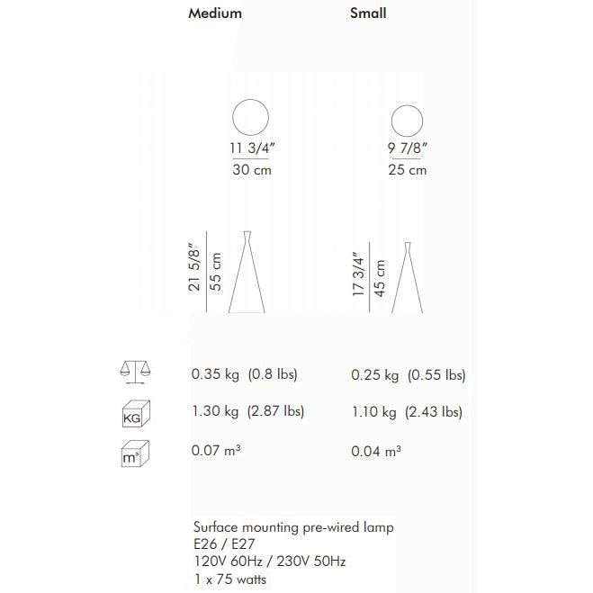 Luau Suspension Dimensions