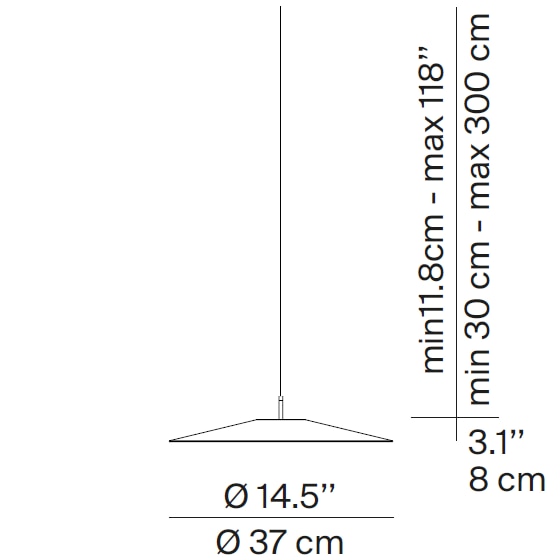 Koinè Suspension Dimensions