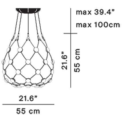 Mesh Suspension Dimensions