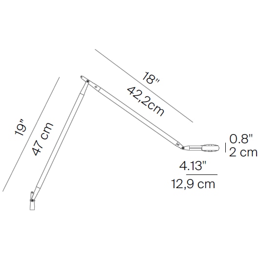 Otto Watt Desk Joint Table LucePlan Clamp & Shelf Lamps USA & Canada