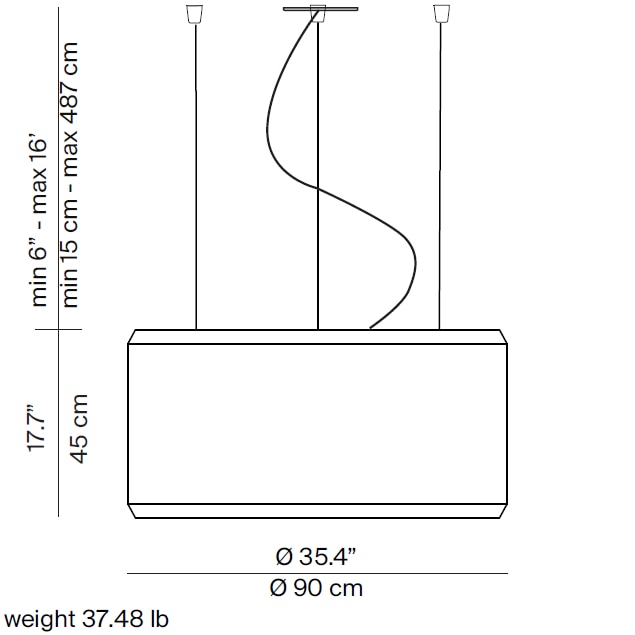 Silenzio Suspension Dimensions