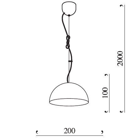 The Queen Pendant Suspension Dimensions