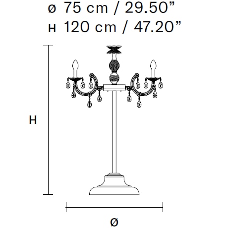 Drylight TL6 Outdoor Portable Table/Bollard Dimensions