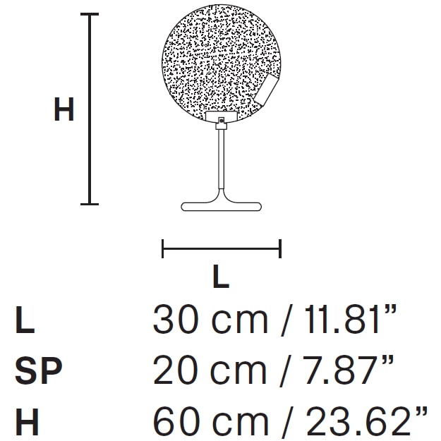 Horo TL Table Dimensions