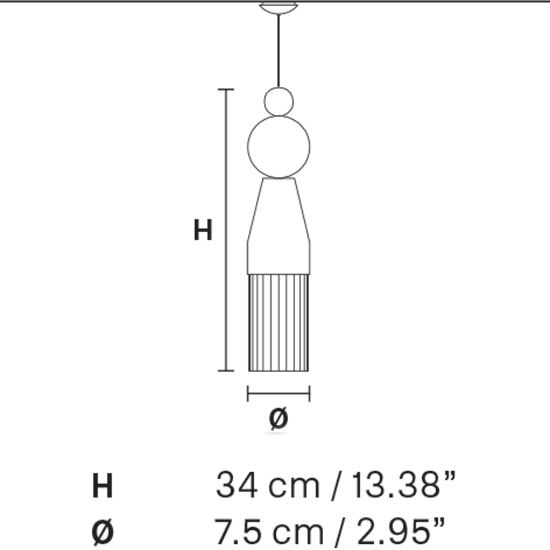 Nappe N0 Suspension Dimensions