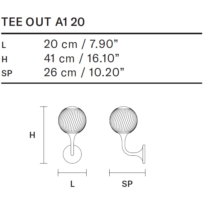 Tee A1 20 Outdoor Wall Dimensions