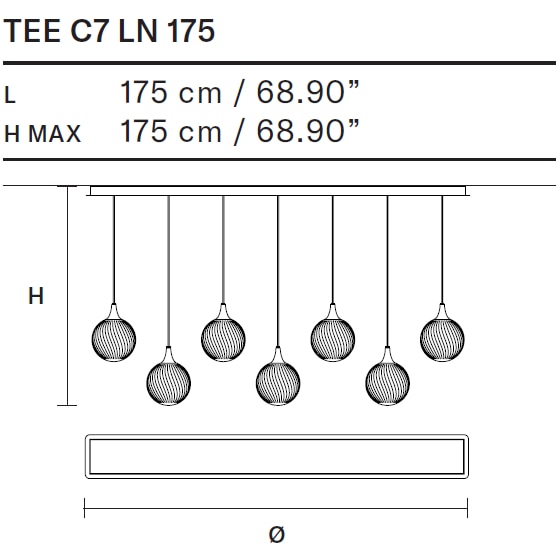 Tee Indoor S/C Suspension Dimensions