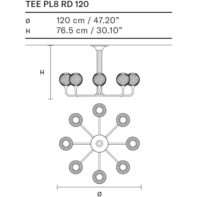 Tee Indoor PL8 RD Ceiling Dimensions