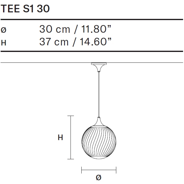 Tee Indoor S/C Suspension Dimensions