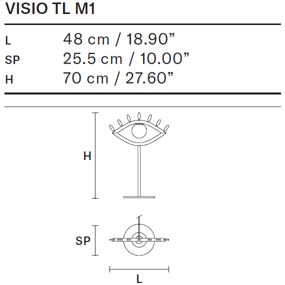 Visio TL Table Dimensions