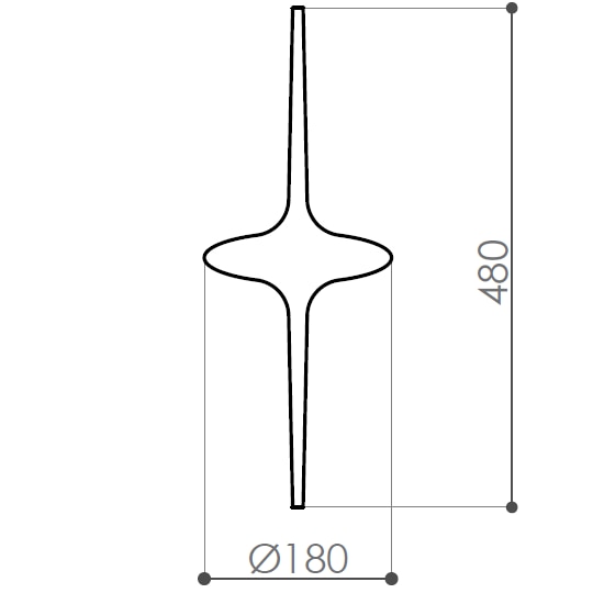 Hydra Datura Pendant Suspension System Dimensions