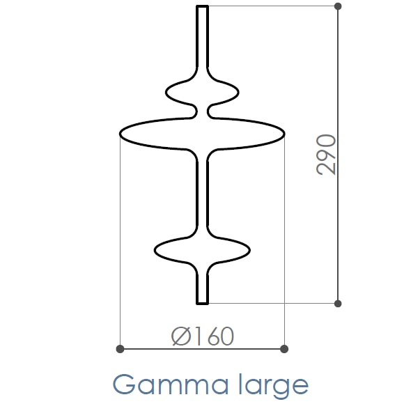Hydra Gamma Pendant Suspension System Dimensions