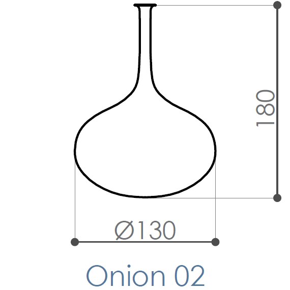 Hydra Onion Pendant Suspension System Dimensions