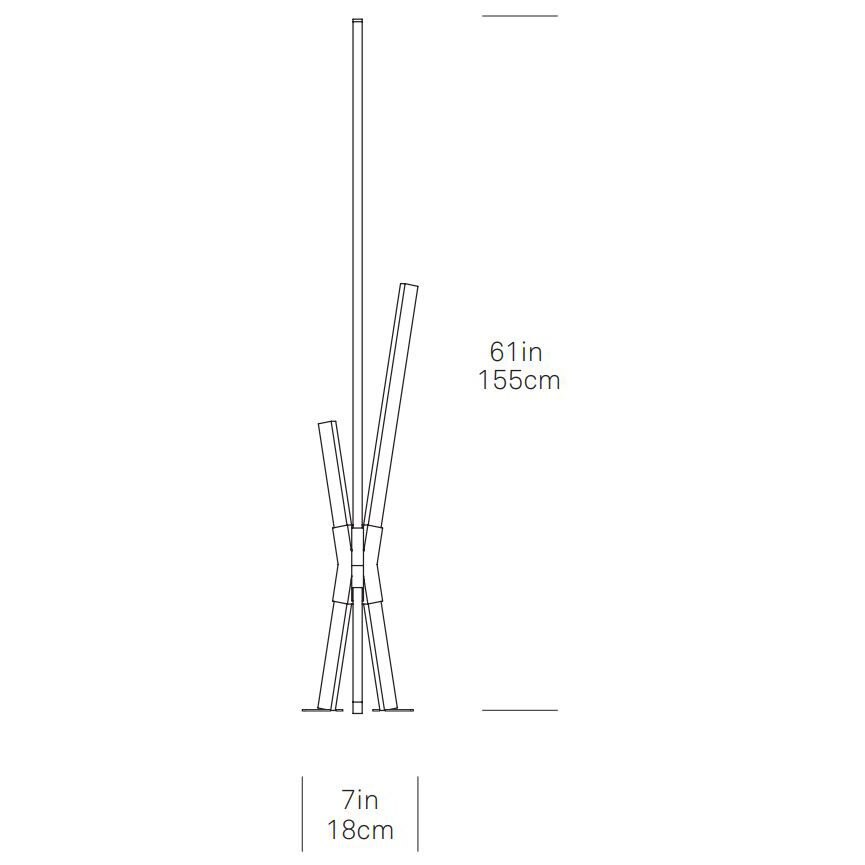 Middle Bang Floor/Table Dimensions