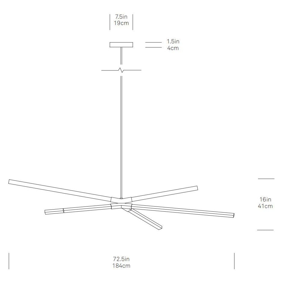 Middle Skybang Suspension Dimensions