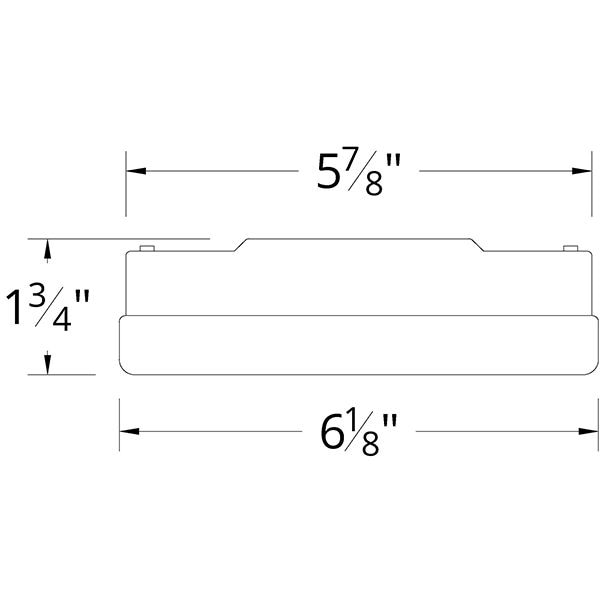 Aviator 54/70 Fan Luminaire Accessory Dimensions