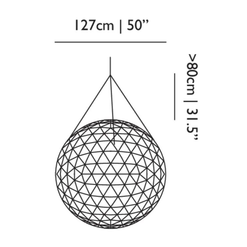Raimond II Extra Large Suspension Dimensions
