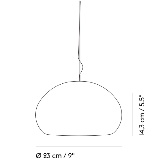 Fluid Pendant Suspension Dimensions